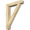 Ekena Millwork Traditional Craftsman Rough Sawn Bracket w/ Offset Brace, Douglas Fir, 6"W x 30"D x 38"H BKT0604X30X38TRA04RDF - alternate 1